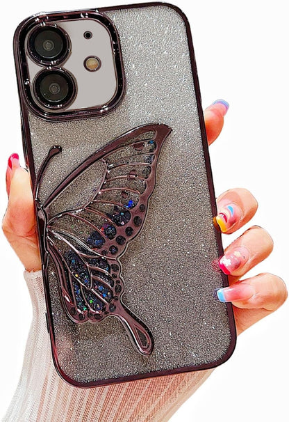 Luxury Glitter Cute Butterfly Plating (iPhone 11 To iPhone 12 Pro Max)