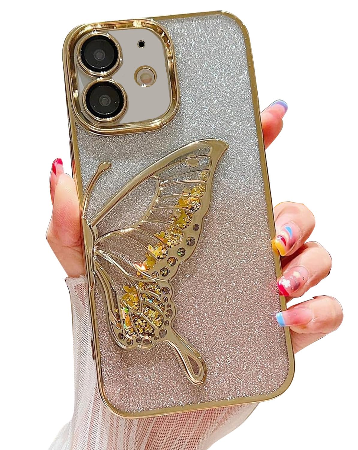 Luxury Glitter Cute Butterfly Plating (iPhone 11 To iPhone 12 Pro Max)