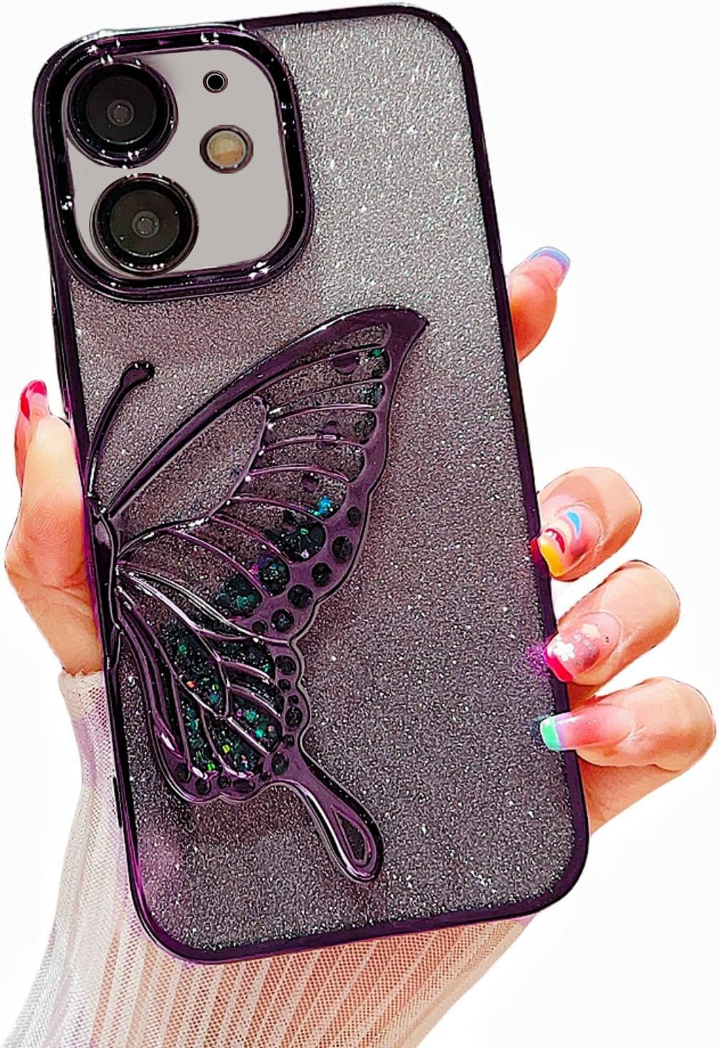 Luxury Glitter Cute Butterfly Plating (iPhone 11 To iPhone 12 Pro Max)