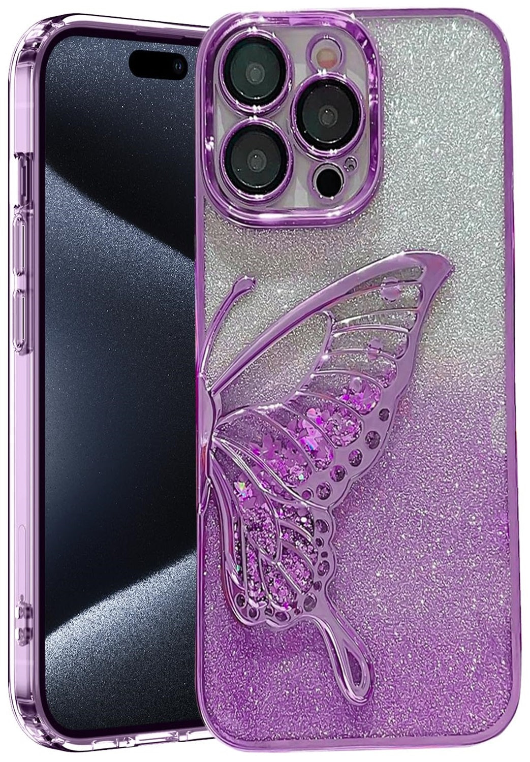 Luxury Glitter Cute Butterfly Plating (iPhone 11 To iPhone 12 Pro Max)