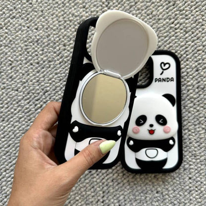 3D Cute Panda with Mirror