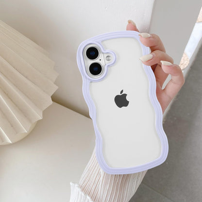 Curly Wave Frame Clear Case