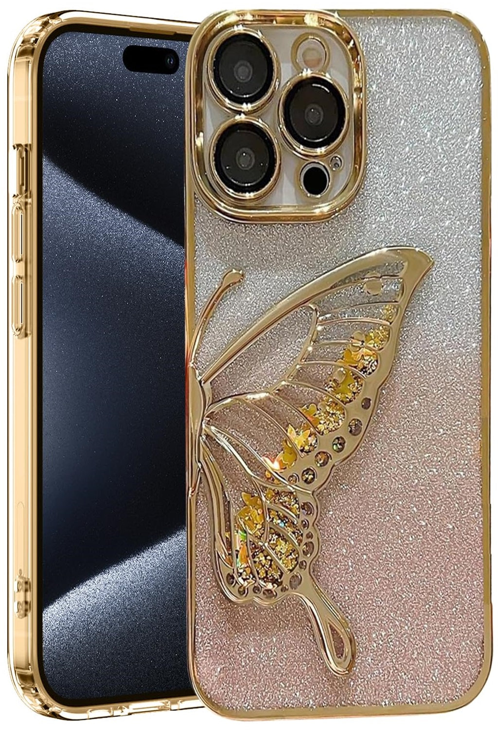 Luxury Glitter Cute Butterfly Plating (iPhone 11 To iPhone 12 Pro Max)