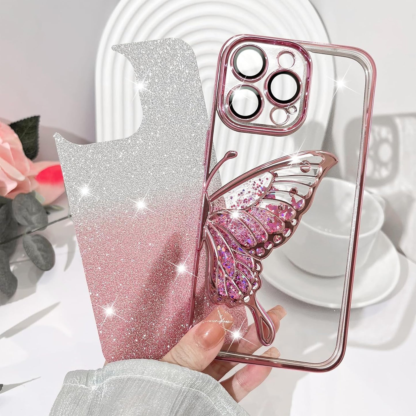 Luxury Glitter Cute Butterfly Plating (iPhone 11 To iPhone 12 Pro Max)