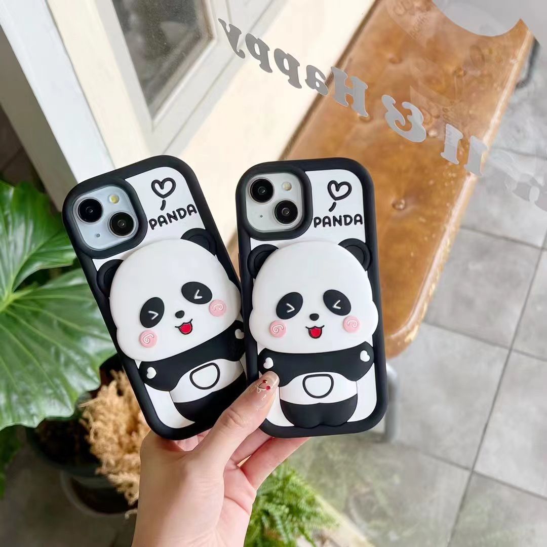 3D Cute Panda with Mirror