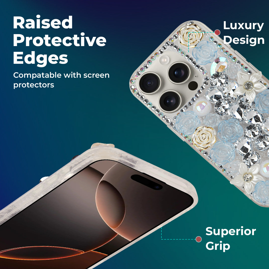 3D Bling Diamond Crystal Shiny Sparkly Case