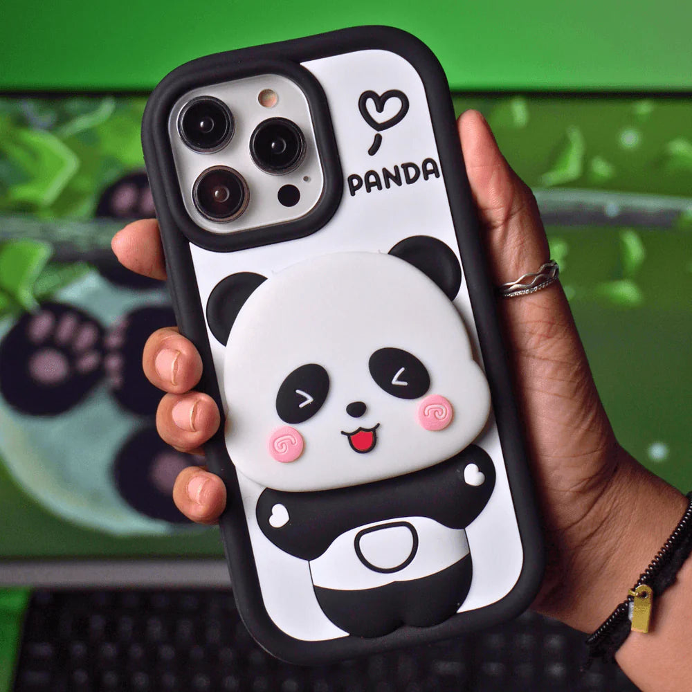 3D Cute Panda with Mirror